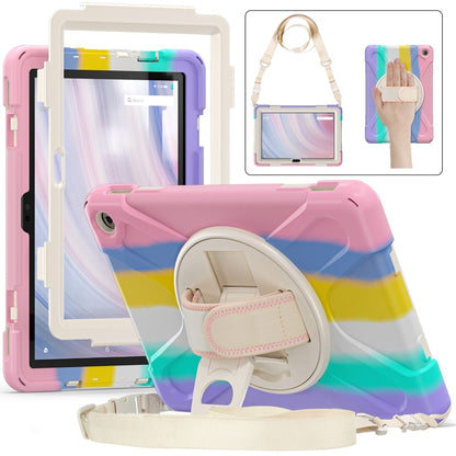 For Amazon Kindle Fire HD10 2023 Silicone Hybrid PC Full Body Tablet Case(Colorful Pink) - Amazon by buy2fix | Online Shopping UK | buy2fix