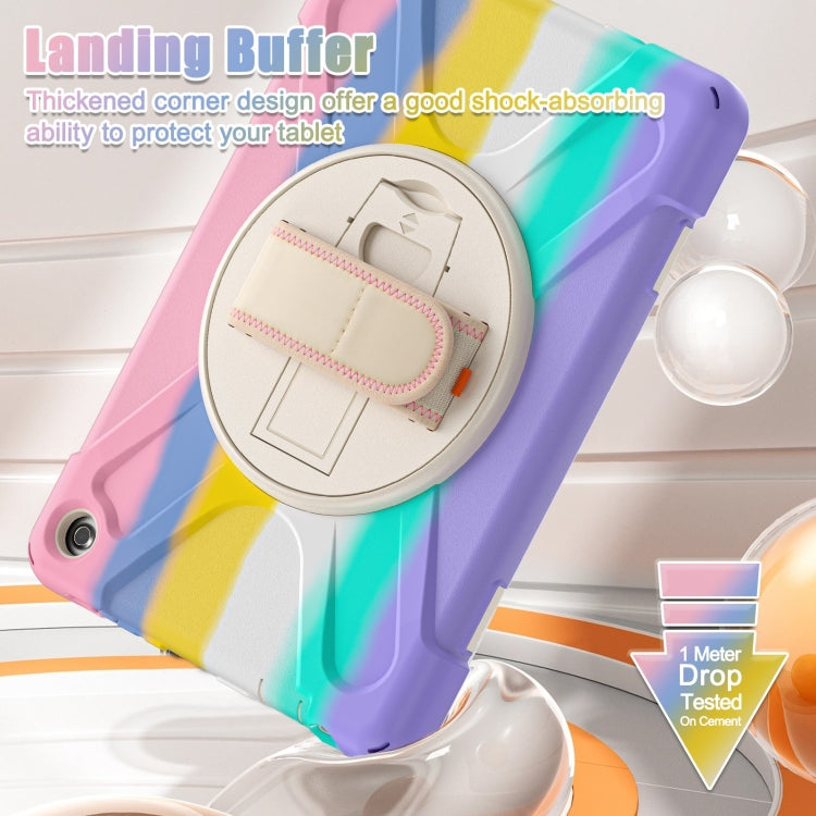 For Amazon Kindle Fire HD10 2023 Silicone Hybrid PC Full Body Tablet Case(Colorful Pink) - Amazon by buy2fix | Online Shopping UK | buy2fix