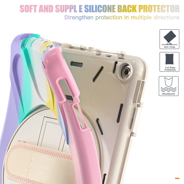 For Amazon Kindle Fire HD10 2023 Silicone Hybrid PC Full Body Tablet Case(Colorful Pink) - Amazon by buy2fix | Online Shopping UK | buy2fix