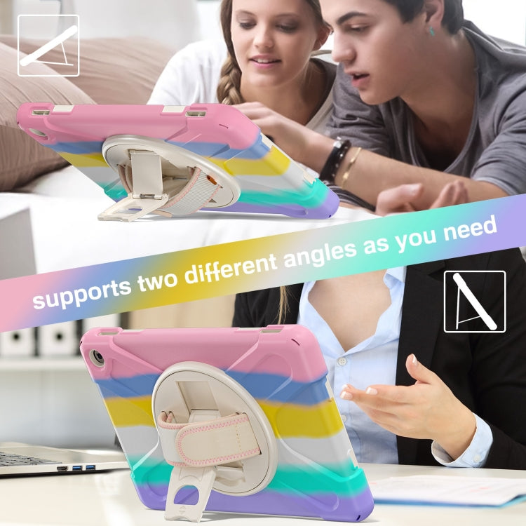 For Amazon Kindle Fire HD10 2023 Silicone Hybrid PC Full Body Tablet Case(Colorful Pink) - Amazon by buy2fix | Online Shopping UK | buy2fix