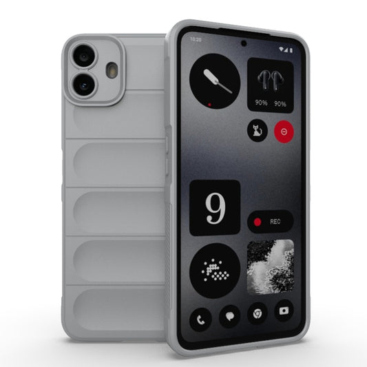 For Nothing CMF Phone 1 Magic Shield TPU + Flannel Phone Case(Grey) - Nothing Cases by buy2fix | Online Shopping UK | buy2fix