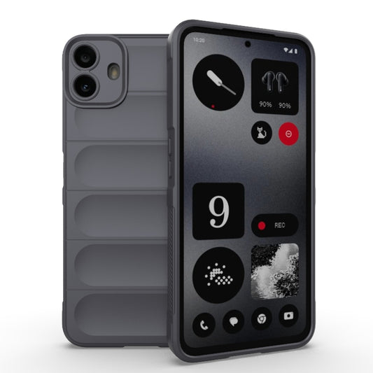 For Nothing CMF Phone 1 Magic Shield TPU + Flannel Phone Case(Dark Grey) - Nothing Cases by buy2fix | Online Shopping UK | buy2fix