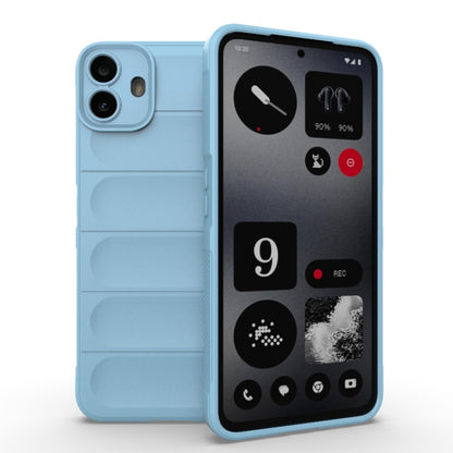 For Nothing CMF Phone 1 Magic Shield TPU + Flannel Phone Case(Light Blue) - Nothing Cases by buy2fix | Online Shopping UK | buy2fix