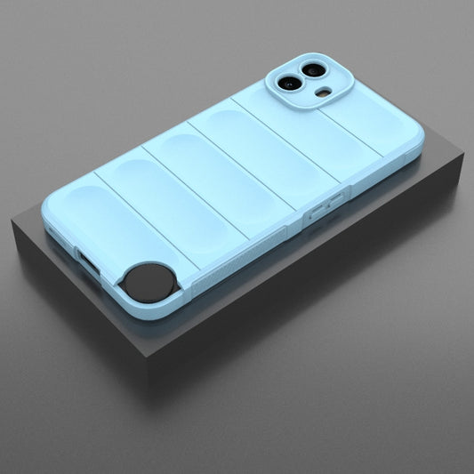 For Nothing CMF Phone 1 Magic Shield TPU + Flannel Phone Case(Light Blue) - Nothing Cases by buy2fix | Online Shopping UK | buy2fix