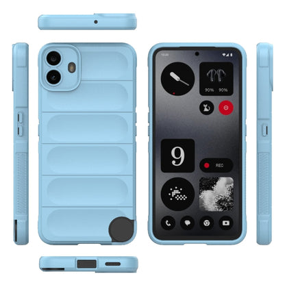 For Nothing CMF Phone 1 Magic Shield TPU + Flannel Phone Case(Light Blue) - Nothing Cases by buy2fix | Online Shopping UK | buy2fix