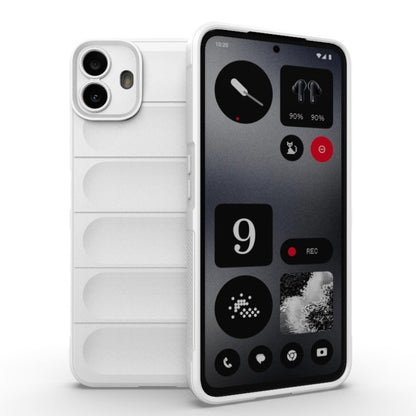 For Nothing CMF Phone 1 Magic Shield TPU + Flannel Phone Case(White) - Nothing Cases by buy2fix | Online Shopping UK | buy2fix