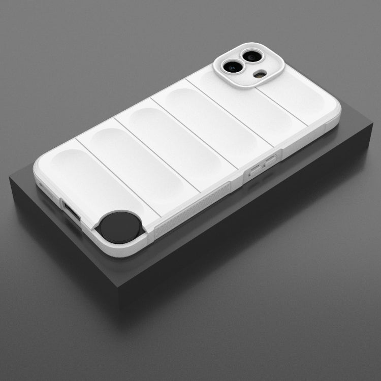 For Nothing CMF Phone 1 Magic Shield TPU + Flannel Phone Case(White) - Nothing Cases by buy2fix | Online Shopping UK | buy2fix