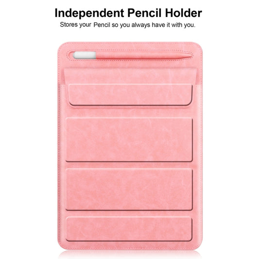 Fold Stand Magnetic Tablet Sleeve Case Liner Bag with Pen Slot For iPad 9.7 / 10.2 / 10.5 / 10.9 / 11 inch(Pink) - iPad Pro 11 (2022/2021) Cases by buy2fix | Online Shopping UK | buy2fix