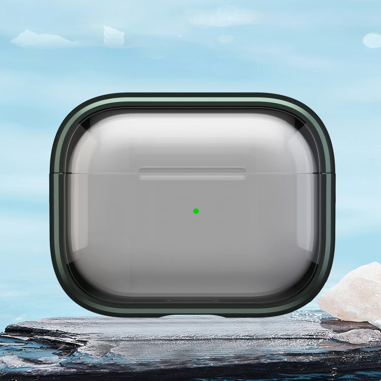 For AirPods Pro 1 TPU Hybrid PC Case with Holder(Army Green) by buy2fix