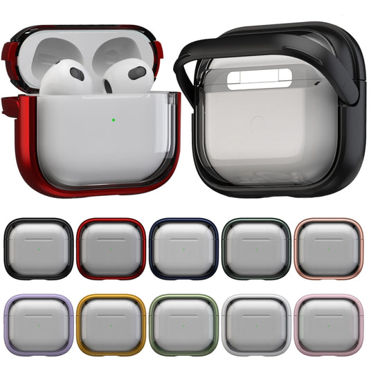 For AirPods 3 TPU Hybrid PC Case with Holder(Army Green) by buy2fix