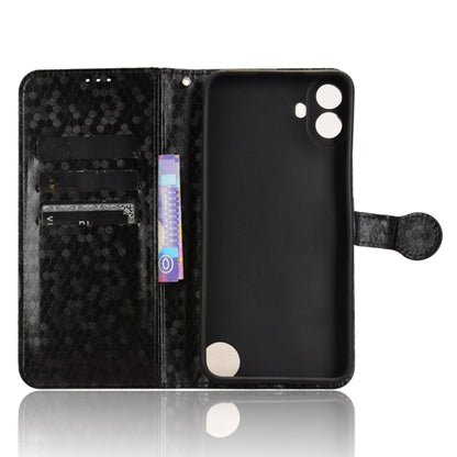 For Nothing CMF Phone 1 Honeycomb Dot Texture Leather Phone Case(Black) - More Brand by buy2fix | Online Shopping UK | buy2fix