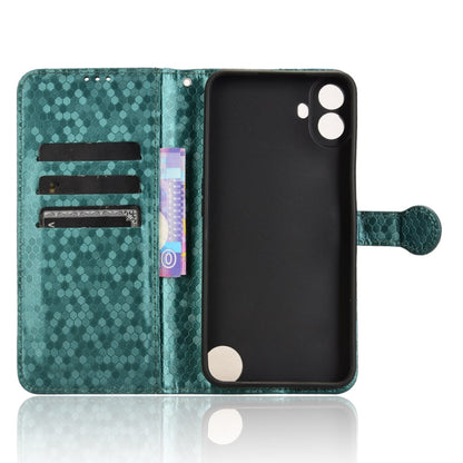 For Nothing CMF Phone 1 Honeycomb Dot Texture Leather Phone Case(Green) - Nothing Cases by buy2fix | Online Shopping UK | buy2fix