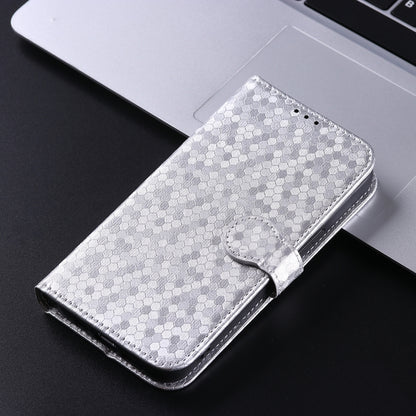 For Nothing CMF Phone 1 Honeycomb Dot Texture Leather Phone Case(Silver) - Nothing Cases by buy2fix | Online Shopping UK | buy2fix