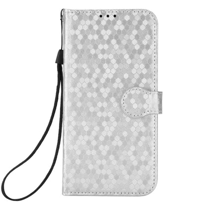 For Nothing CMF Phone 1 Honeycomb Dot Texture Leather Phone Case(Silver) - Nothing Cases by buy2fix | Online Shopping UK | buy2fix