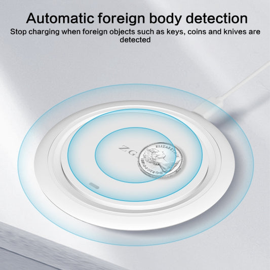 ZGA WX01S 15W Desktop Wireless Charger(White) by ZGA