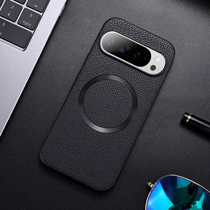 For Google Pixel 10 / 10 Pro CD Magsafe Magnetic Litchi Texture Phone Case(Black) - Google Cases by buy2fix | Online Shopping UK | buy2fix