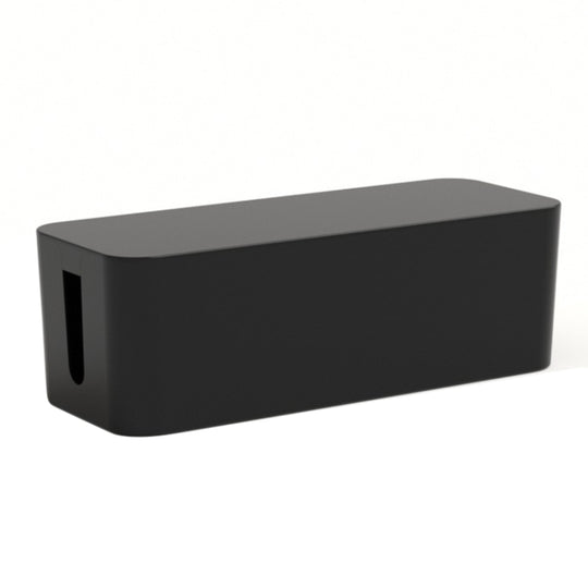 Wire Organizer Storage Box Power Strip Socket Junction Box, Size:Small(Black)