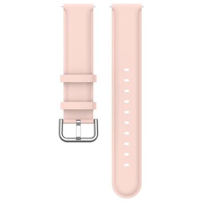 For CMF Watch Pro D395 22mm Round Tail Genuine Leather Watch Band(Pink) - Watch Bands by buy2fix | Online Shopping UK | buy2fix