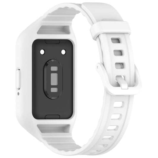 For Samsung Galaxy Fit 3 Solid Color Integrated TPU Watch Band(White) by buy2fix