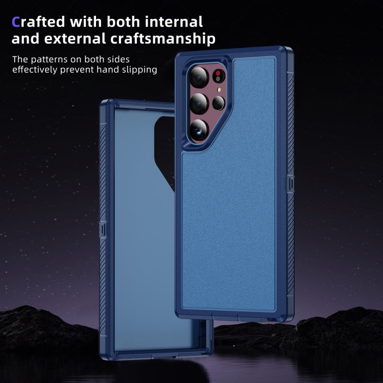 For Samsung Galaxy S22 Ultra 5G Guard Life Waterproof Frosted Phone Case(Royal Blue) - Galaxy S22 Ultra 5G Cases by buy2fix | Online Shopping UK | buy2fix