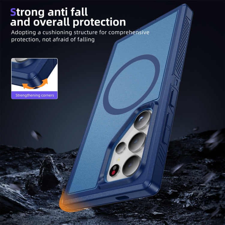 For Samsung Galaxy S24 Ultra 5G Guard Magsafe Magnetic Frosted Phone Case(Royal Blue) - Galaxy S24 Ultra 5G Cases by buy2fix | Online Shopping UK | buy2fix