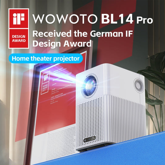 WOWOTO BL14Pro 4.41 inch LCD Display 1080P HD Smart Projector(US Plug) by WOWOTO