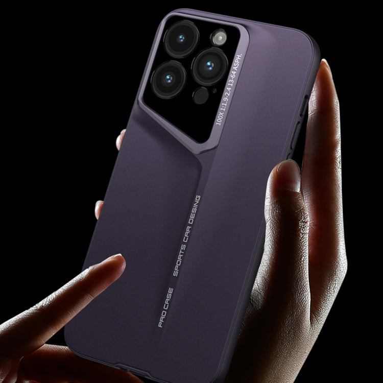 For iPhone 14 GKK Blade Ultra-thin Full Coverage Phone Case(Purple) - iPhone 14 Cases by GKK | Online Shopping UK | buy2fix