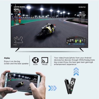 LEMFO DQ10 Allwinner H618 Quad Core ARM Cortex A53 8K HD Android TV Stick, RAM:2GB+16GB(EU Plug) - Android TV Sticks by LEMFO | Online Shopping UK | buy2fix