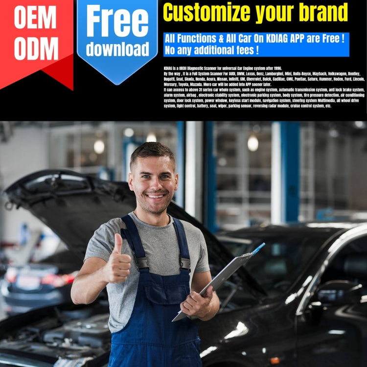 KONNWEI K DIAG Car OBDII Full System Diagnostic Scanner(Black Red) by KONNWEI