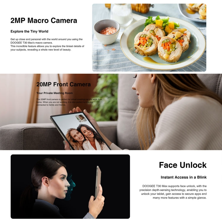 [HK Warehouse] DOOGEE T30 Max Tablet PC 12.4 inch, 8GB+512GB, Android 14 MediaTek Helio G99 Octa Core, Global Version with Google Play, EU Plug(Black) - Other by DOOGEE | Online Shopping UK | buy2fix