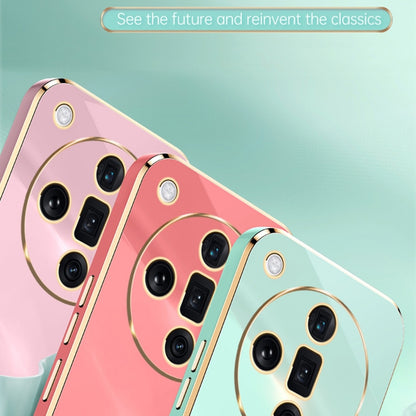 For OPPO Find X7 5G XINLI Straight Edge 6D Electroplate TPU Phone Case(Pink) - Find X7 Cases by XINLI | Online Shopping UK | buy2fix