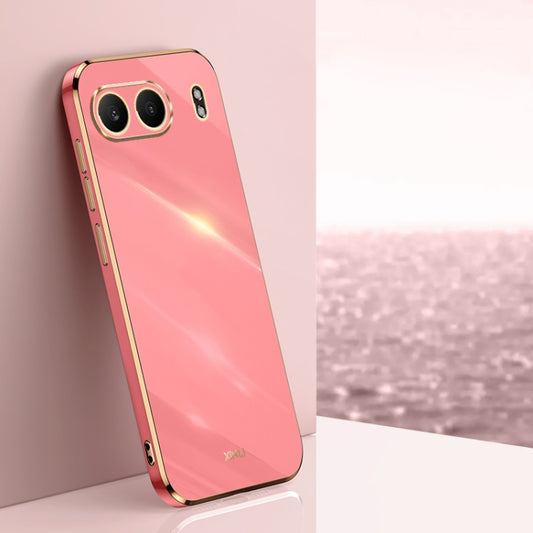 For OnePlus Nord 4 XINLI Straight 6D Plating Gold Edge TPU Phone Case(Hawthorn Red) - Nord 4 Cases by XINLI | Online Shopping UK | buy2fix