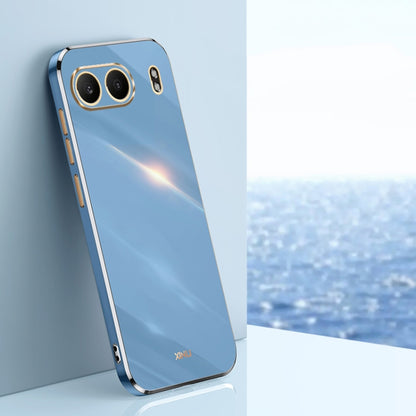 For OnePlus Nord 4 XINLI Straight 6D Plating Gold Edge TPU Phone Case(Celestial Blue) - Nord 4 Cases by XINLI | Online Shopping UK | buy2fix