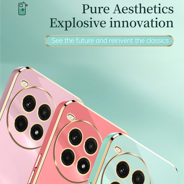 For OnePlus Ace 3 Pro XINLI Straight 6D Plating Gold Edge TPU Phone Case(White) - OnePlus Cases by XINLI | Online Shopping UK | buy2fix