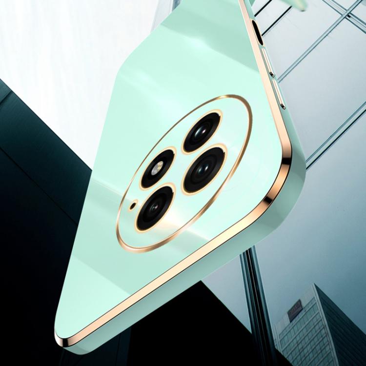 For OnePlus 13 XINLI Straight 6D Plating Gold Edge TPU Phone Case(Black) by XINLI