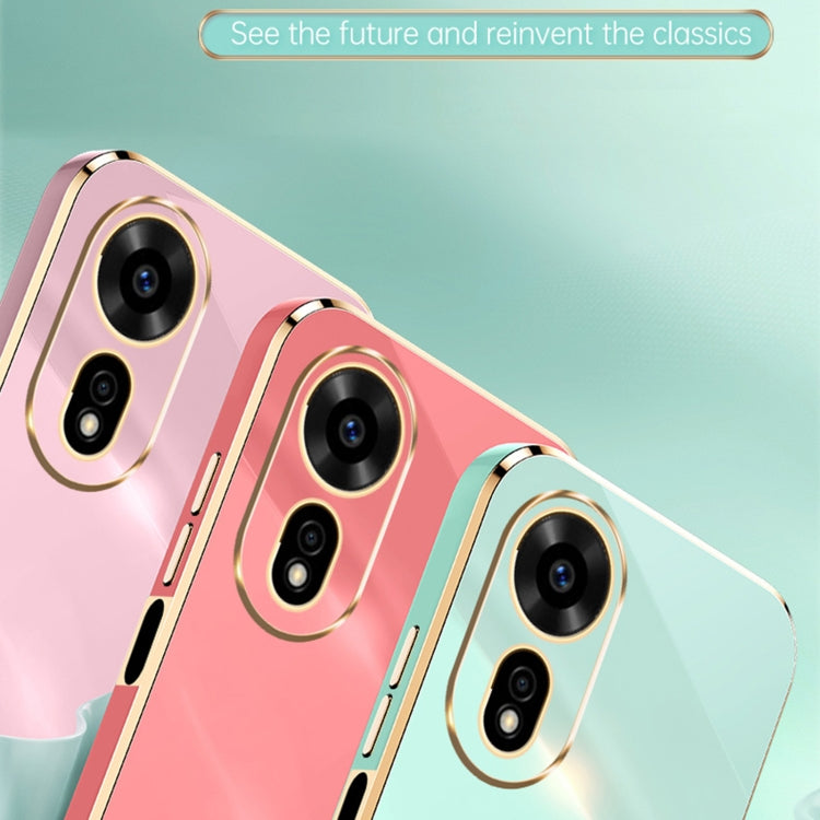 For Huawei Nova 12 SE XINLI Straight 6D Plating Gold Edge TPU Phone Case(Pink) - Huawei Cases by XINLI | Online Shopping UK | buy2fix