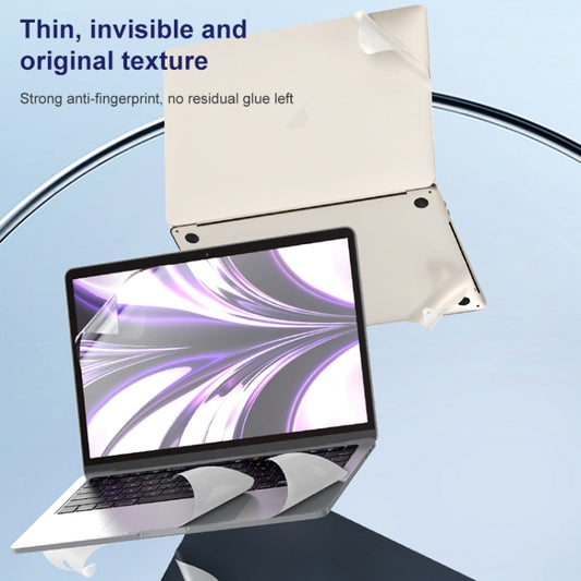For MacBook Air 13.6 inch A2681 2022 ZGA 5 in 1 Laptop All-round Protective Film(Gold) by ZGA