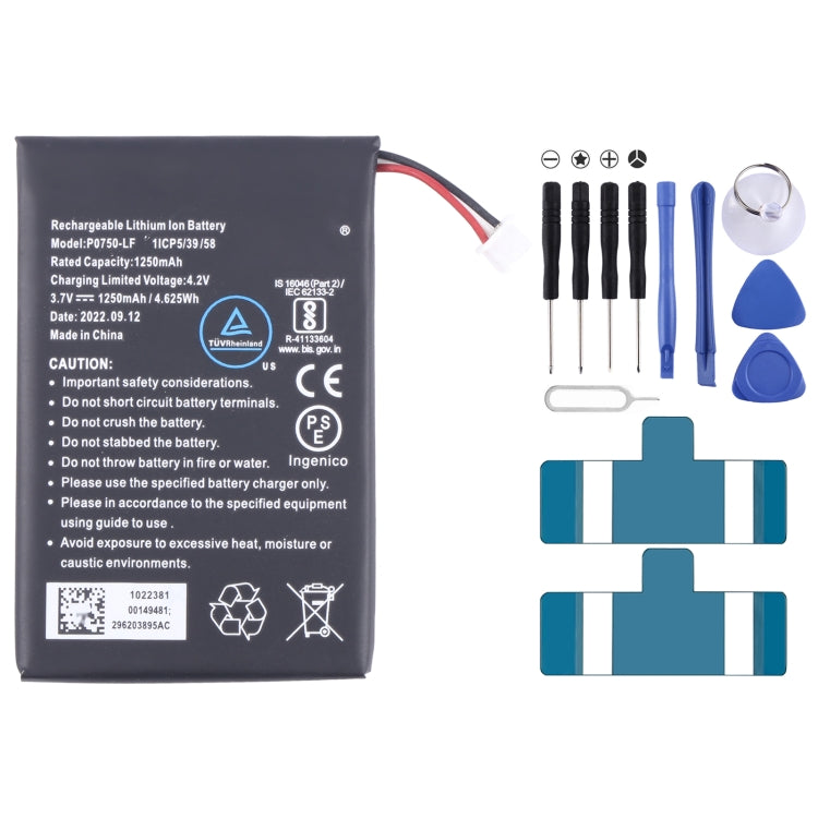 For Amazfit EVE Ingenico Link 2500 P0750-LF 1250mAh Battery Replacement by buy2fix