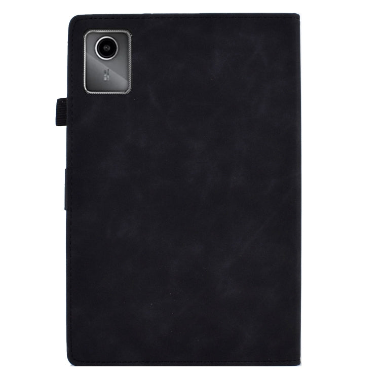 For Lenovo Tab M11 / Xiaoxin Pad 11 2024 Smile Embossed Smart Leather Tablet Case(Black) - Lenovo by buy2fix | Online Shopping UK | buy2fix