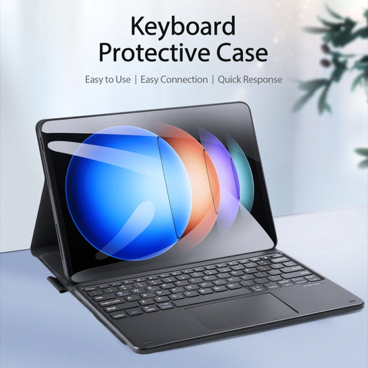 For Xiaomi Pad 6S Pro DUX DUCIS TK Series Bluetooth Keyboard Leather Case with Touchpad(Black) by DUX DUCIS
