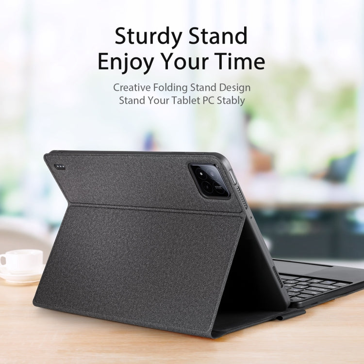 For Xiaomi Pad 7 / 7 Pro DUX DUCIS TK Series Bluetooth Keyboard Leather Case with Touchpad(Black) by DUX DUCIS