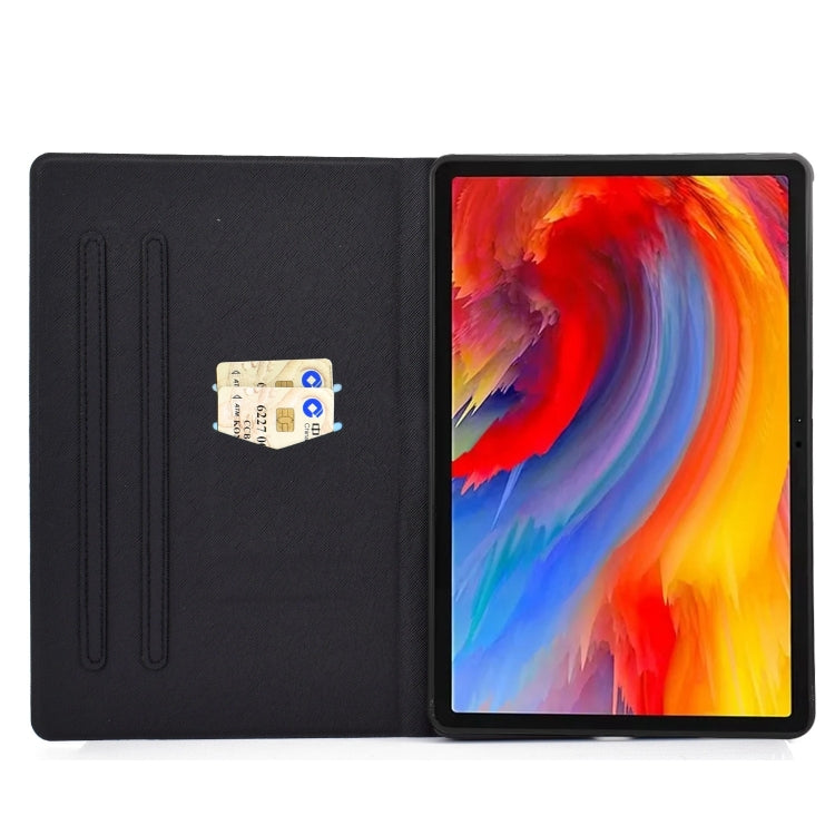 For Lenovo Tab M11 / Xiaoxin Pad 11 2024 Colored Drawing Smart Leather Tablet Case(Penguin) - Lenovo by buy2fix | Online Shopping UK | buy2fix