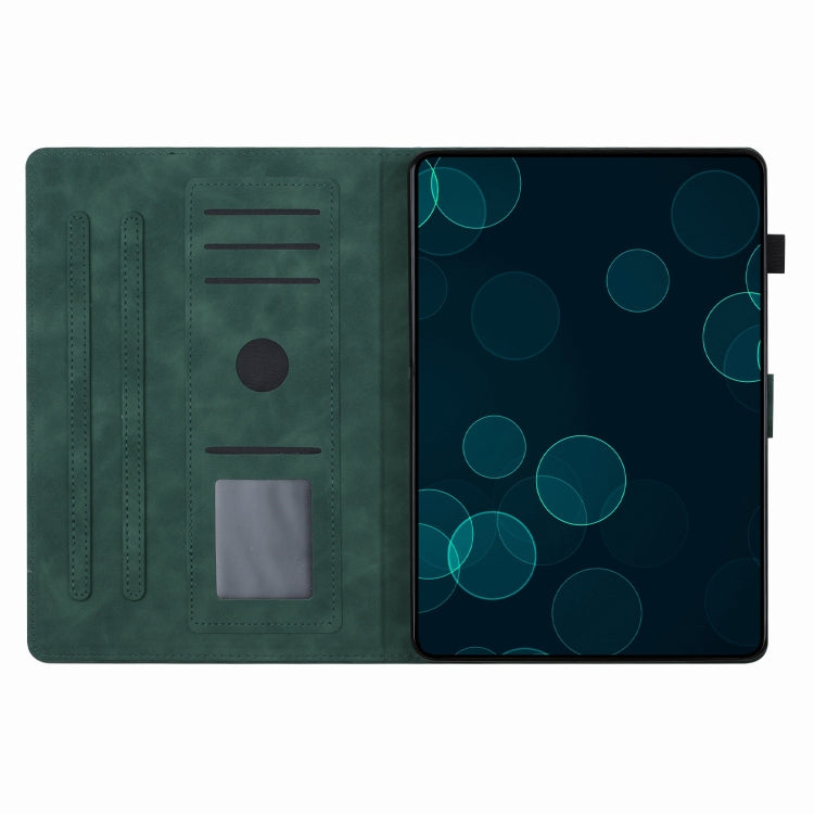For iPad 2025 / 2022 Coconut Tree Embossed Smart Leather Tablet Case(Green) - iPad 2025 / 2022 Cases by buy2fix | Online Shopping UK | buy2fix