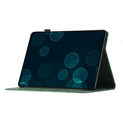 For iPad 2025 / 2022 Coconut Tree Embossed Smart Leather Tablet Case(Green) - iPad 2025 / 2022 Cases by buy2fix | Online Shopping UK | buy2fix