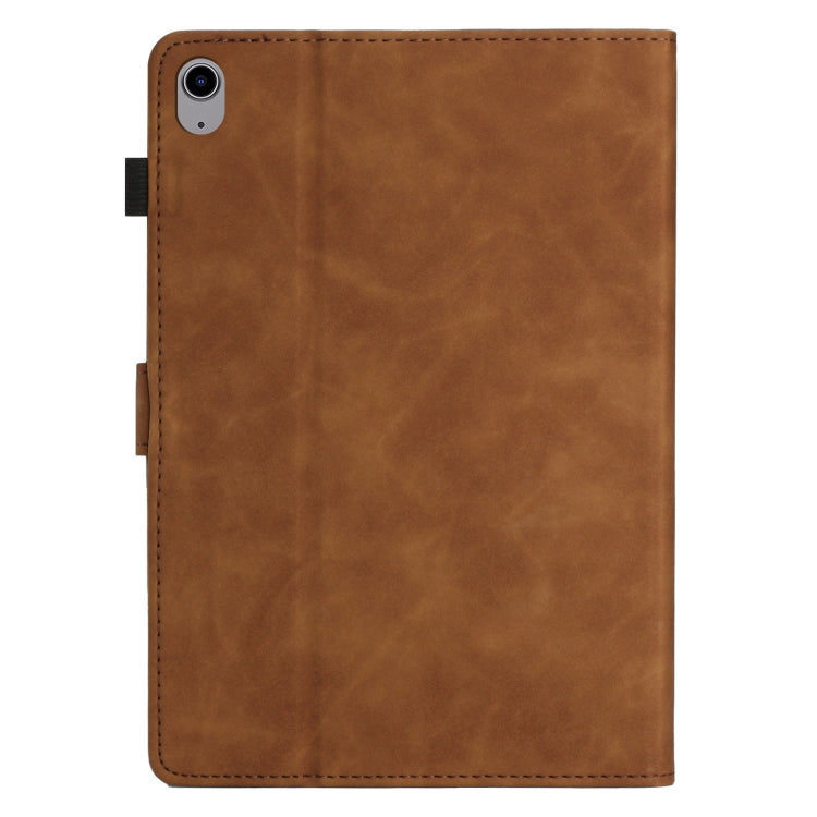 For iPad 2025 / 2022 Coconut Tree Embossed Smart Leather Tablet Case(Brown) - iPad 2025 / 2022 Cases by buy2fix | Online Shopping UK | buy2fix
