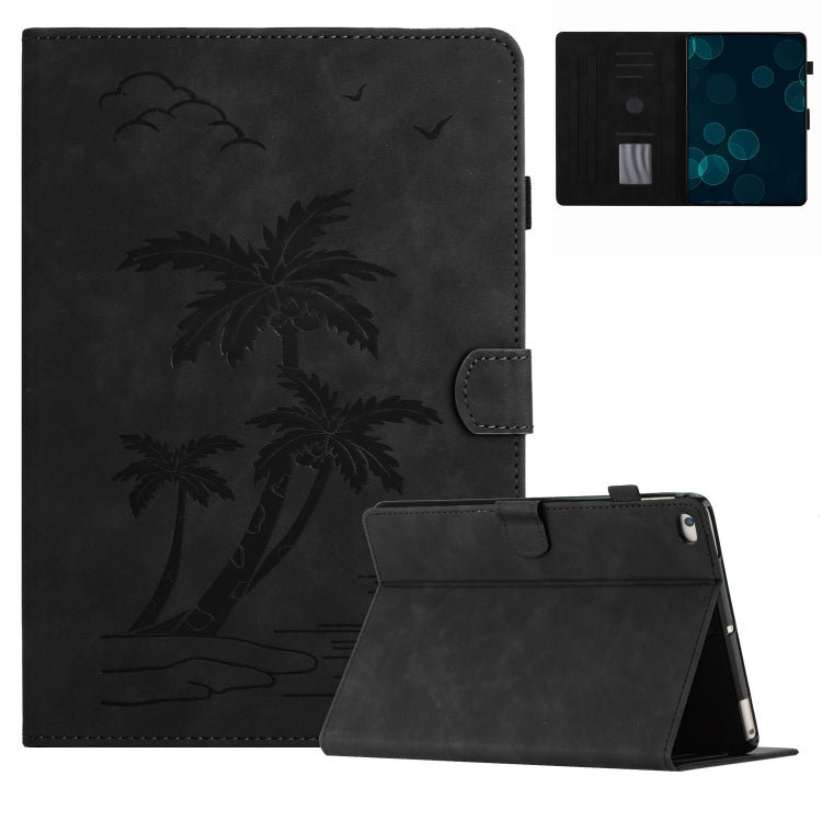 For iPad Air/Air 2/9.7 2017/2018 Coconut Tree Embossed Smart Leather Tablet Case(Black) - iPad Pro 9.7 inch Cases by buy2fix | Online Shopping UK | buy2fix
