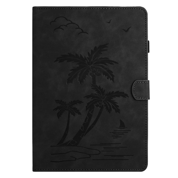 For iPad Air/Air 2/9.7 2017/2018 Coconut Tree Embossed Smart Leather Tablet Case(Black) - iPad Pro 9.7 inch Cases by buy2fix | Online Shopping UK | buy2fix