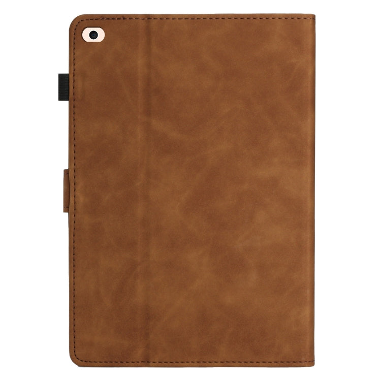 For iPad Air/Air 2/9.7 2017/2018 Coconut Tree Embossed Smart Leather Tablet Case(Brown) - iPad Pro 9.7 inch Cases by buy2fix | Online Shopping UK | buy2fix