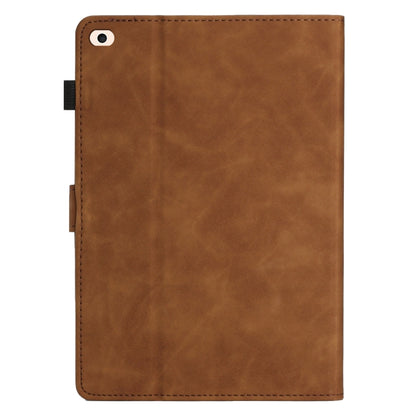 For iPad Air/Air 2/9.7 2017/2018 Coconut Tree Embossed Smart Leather Tablet Case(Brown) - iPad Pro 9.7 inch Cases by buy2fix | Online Shopping UK | buy2fix