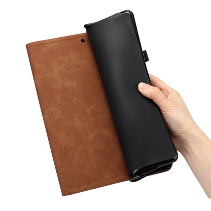 For iPad Air/Air 2/9.7 2017/2018 Coconut Tree Embossed Smart Leather Tablet Case(Brown) - iPad Pro 9.7 inch Cases by buy2fix | Online Shopping UK | buy2fix